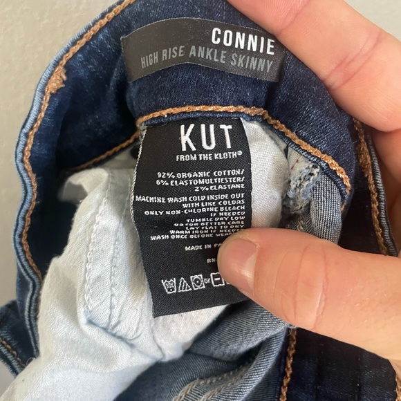Kut From the Kloth Connie High Rise Ankle Skinny Jeans Size 6 - Picture 4 of 14